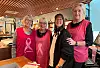 Elin Wannebo, Irene Høvik, Mia Aune og Randi Bratland i styret for brystkreftforeninga i Ytre Namdal.