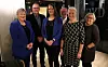 Fra venstre: Styremedlemmene Lise Rødnes, Frank Walaunet, Annette Wannebo, Halvor Prestvik og Mette Bondø Emilsen. Til høyre: Anne Grete Walaunet, tidligere styremedlem og initiativtaker til foreningen. Styremedlemmene Svenn Arne Kvalø og Hanne Adele Grande var ikke tilstede da bildet ble tatt.