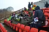 På lørdag forrige uke tok elevene ved YNVS med seg gjestene fra Tyskland på fotballkamp. Kampen endte 1-1 mellom Rørvik og Sverresborg. De fikk kjenne godt på regnværet under kampen.