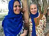 Masonai Ameri fra Iran (t.v.) har forfatterskap og redaktørerfaring som bakgrunn. Hun jobber videre med prosjektet som Catrine Gangstø fra Peacepainting bragte til Iran.