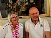 Bente Finnestrand og Odd Wennevik koste seg på sommerfesten.