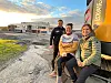 Stig Tommy Jenssen, Tone Storøy Sund og Jeanette Strømsøy er glad for at skateparken nå blir en realitet.