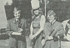 Lill Hege Mauset, Ann Kristin Berg og Ann Kristin Blikø spilte i Værum musikkorps som defilerte åpningsdagen.