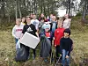 Flotte elever fra 6.klasse var også med å rydde i naturen.