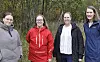 Arrangementkomiteen til 'Løp for meg', fra venstre: Mari-Lene Strand, Camilla Maria Vågan, Stine Barstad Holm, og Anne-Lene Fadnes Gregersen.