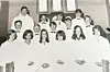 Magne Olav Bogan ble konfirmert 1970. Han står bakerst t.v. ved siden av prest Knut A. Knutsen.