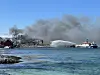 Det var mandag 6. mai at fryseriet på Abelvær brant.