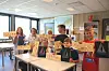 5. klassetrinn har blitt eksperter på knuter. Bak fra v. Thilde Kveinp Gangstø, Brage Myrvang, Livia Helstad Vollan, Ellis Norlöf, Matheus Grøttheim Edvardsen. Foran: Even Nilsen og Isak Aune Slåttøy.