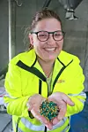 Prosjektelder Helene Øyangen er svært fornøyd med stipendet fra Handelens Miljøfond, som blant annet skal bidra til forskning og utvikling,
