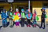 Linus, Iver Marius, Rim, Jørgen, Thea Malen, Emilie og Afie i Tårnet barnehage har laget denne vennskapsblomsten.