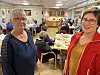 Sanitetskvinnene Bente Moe Forås og Anita Marø inviterte til trygghetstreff i Kløverstua for første gang.