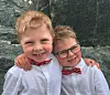 Liam Alexander å Lucas Emilian kosa sæ på Rørvik.
