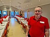 Kolvereid Røde Kors Omsorg har også hatt juletreff. Her er leder i KRKO, Kjell Astor Strøm.