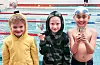 Bestekompisene Lukas Larsen, Andreas Taraldsen-Grøndal og Aiden Jakobsen.