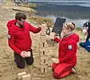 Røde Kors Hjelpekorps i gang med konkurranse i Bogan Langfredag.