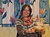 Tidligere biblioteksjef i Vikna, Kari Hortman, hadde tatt turen utover til Austafjord og var tekstleser under dette arrangementet med tittelen 'Litterært pusterom'.