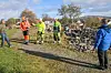 Noe graving og sprening må til for å få til en tomt som kan romme den nye krika. Om vel tretten måneder skal den nye kirka stå ferdig på kirkhaugen i Rørvik.