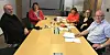 Magne Olav Aarsand Brevik, Hege Sørlie, Torunn Neerland, Camilla Vågan og Steinar Aspli diskuterte onsdag veien videre for kunstgalleriet.