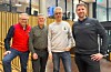 Åge Skistad, VM-sjef i Ski-VM 2025, Frode Arntsen, konsernsjef i SalMar, Arthur Wisniewski, direktør HRM SalMar og Haakon Jensen, kommersiell sjef i Ski-VM 2025.