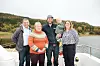 Ordfører Frode Næsvold, opposisjonsleder Elin Vareide Lian,Henrik Norlöf, Edvard Norlöf og fylkesråd Marianne Dobak Kvensjø hadde en god dialog.