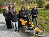 Plenklipping blir en av oppgavene. Vilde Røbergvik, Fredrik Skreddernes, Milly Øvereng, Jostein Kvalø, Lise Rødes og Arid Hestø.