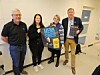 NAV-koordinator Anders Røsæg, enhetsleder for institusjon i Nærøysund kommune Tove Severeide, fylkeskoordinator i Trøndelag Nord hos Menn i helse Kirsten Ulriksen Skogseth og ordfører Amund Hellesø håper flere menn melder sin interesse for å jobbe innen helsevesenet.