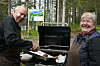 Trond og Tone Nubdal laget mat til alle.