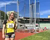 Signe foran sleggeburet på Bislett.