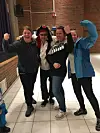 Også de voksne likte piratjul: Monica Eide, Tone Lilleeng og Mona Risvik fra Ottersøy barnehage.