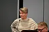 Merete Lervåg (Ap) la vekt på situasjonen for mennesker på flukt da hun tok ordet i kommunestyret.
