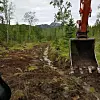 Godt samarbeid og god dugnadsånd har vært med på å skape en ny sti opp til fjellområdet. Denne går fra motsatt side av fjellet for den opprinnelige stien.
