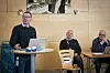 Økonomidirektør Fred Moen (t.v.) la i går frem tall som viser stort negativt resultat for 2023.