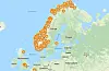 Ifølge Motvind Norge sitt kart ble 256 vardebål tent mot flere vindturbiner torsdag kveld.