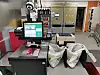 Selvbetjeningskassen i den døgnåpne butikken.