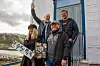 Foran står Jorid Ramfjord og Frode Overmo. Bak står Idar Arntsberg (t.v.) og Ole Morten Fjær.