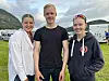 Junioren Thea K. Sørenmo, William S. Johansen og Anna Valan var jevne i feltløypa.